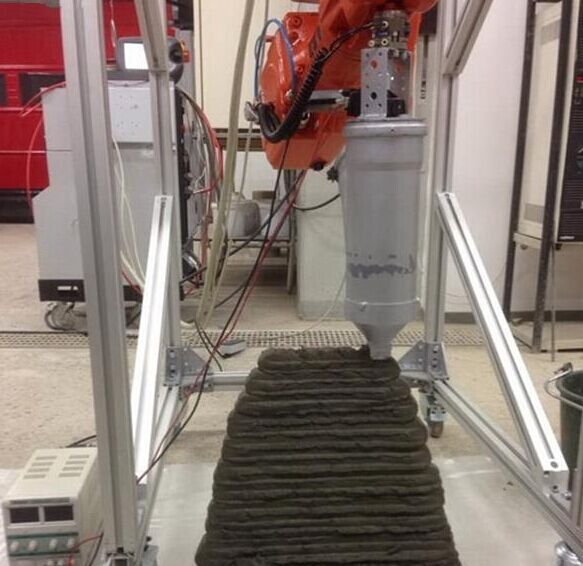 混凝土、混凝土3D打印機(jī)、可移動混凝土3D打印機(jī)