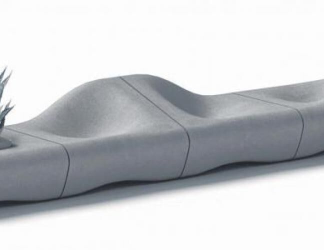 混凝土、沙丘椅