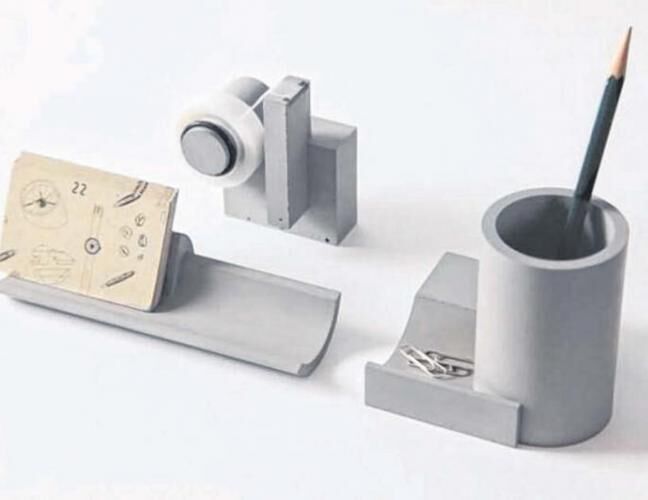 混凝土、  水泥文具