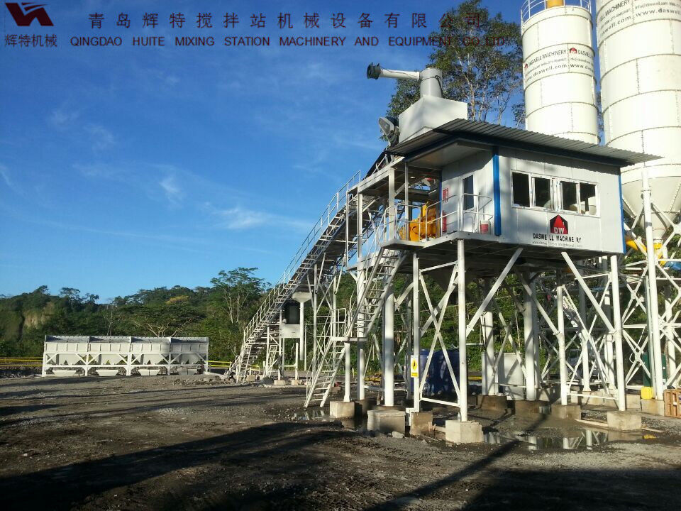 輝特混凝土攪拌站HZS90攪拌臂布置合理，攪拌性能強(qiáng)