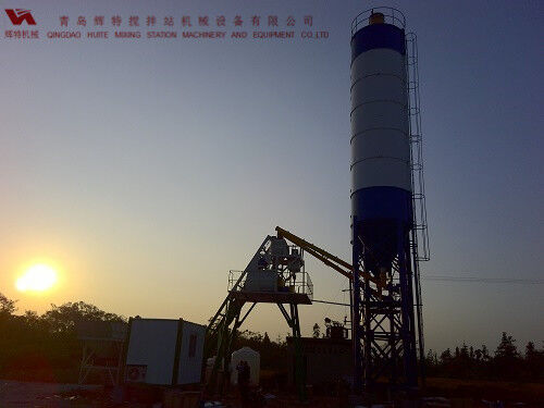 攪拌站HZS35易損件少，維護(hù)簡單，運行費用低