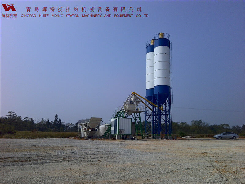 攪拌站HZS35易損件少，維護(hù)簡單，運行費用低