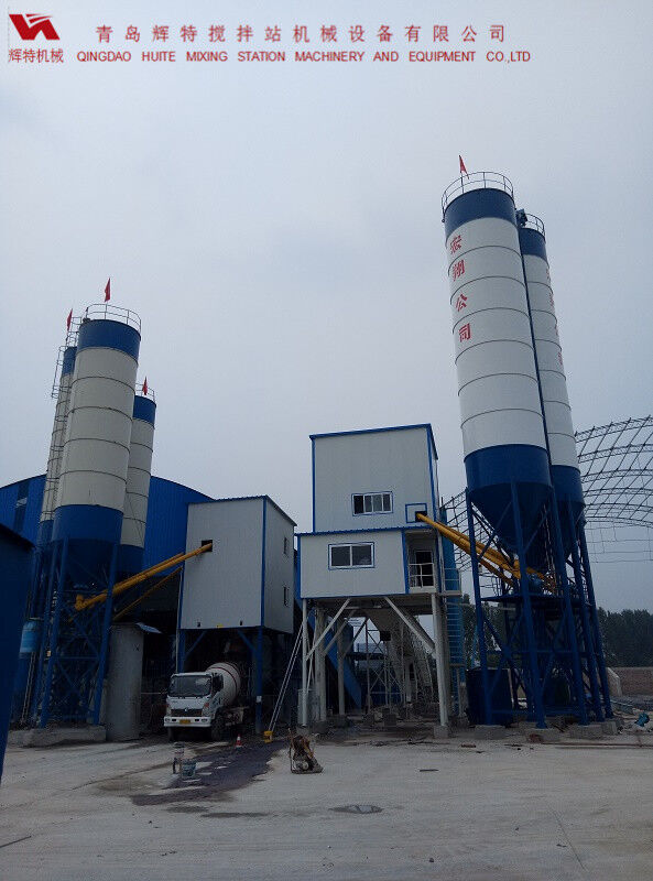 輝特混凝土攪拌站HZS120---直觀的操作畫面，簡(jiǎn)單易懂