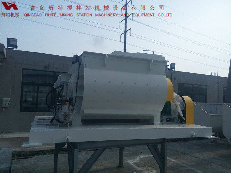 JS750攪拌臂采用偏心式設(shè)計，延長使用壽命，青島輝特機械