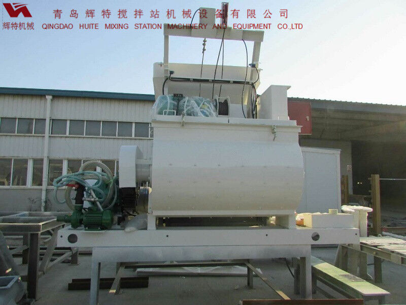 JS750攪拌臂采用偏心式設(shè)計，延長使用壽命，青島輝特機械