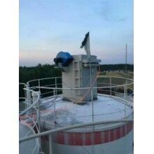 北京房山水泥攪拌站100噸水泥倉(cāng)頂16袋脈沖單機(jī)除塵器