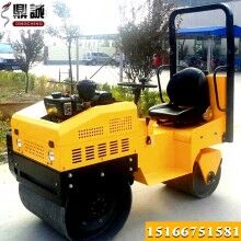 機會難得！座駕式1.5噸壓路機 1.5噸雙鋼輪震動壓路機 溝槽回填土壓實機