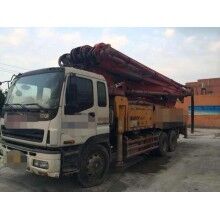 出售09年3橋三一46米泵車(chē)。